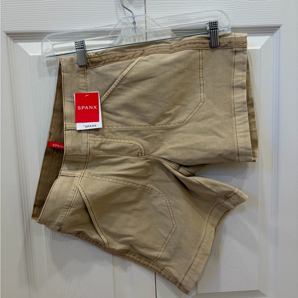 SPANX Beige High-Waist Sculpting Shorts - Size XS